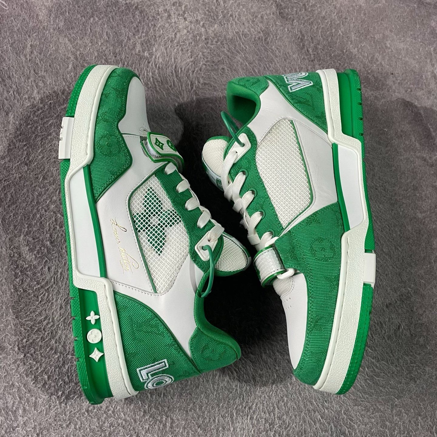 Louis Vuitton Louis Vuitton Training Green Lowtop Sneakers 43 Men Size US 10 / EU 43 - 7 Thumbnail