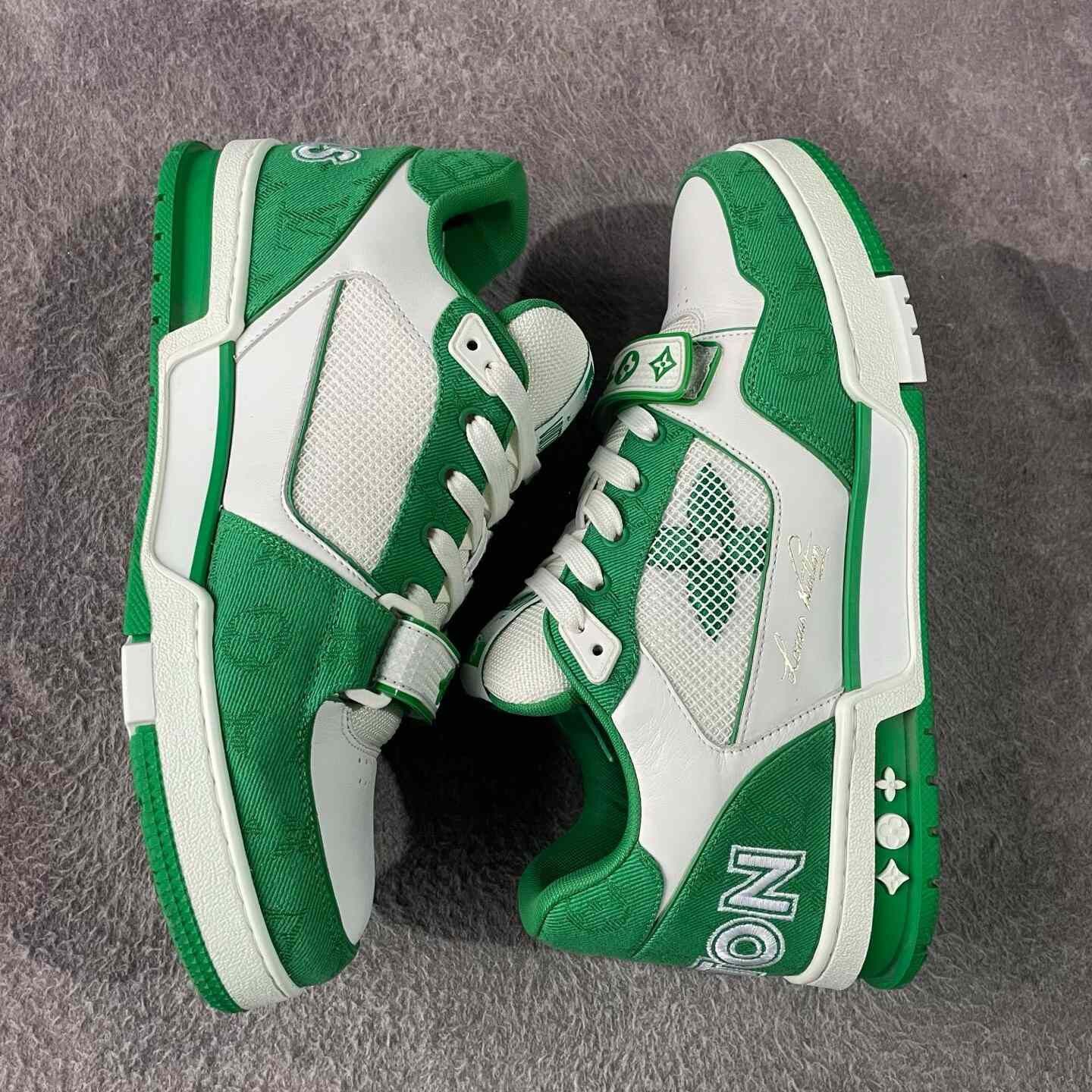 Louis Vuitton Louis Vuitton Training Green Lowtop Sneakers 43 Men Size US 10 / EU 43 - 8 Thumbnail