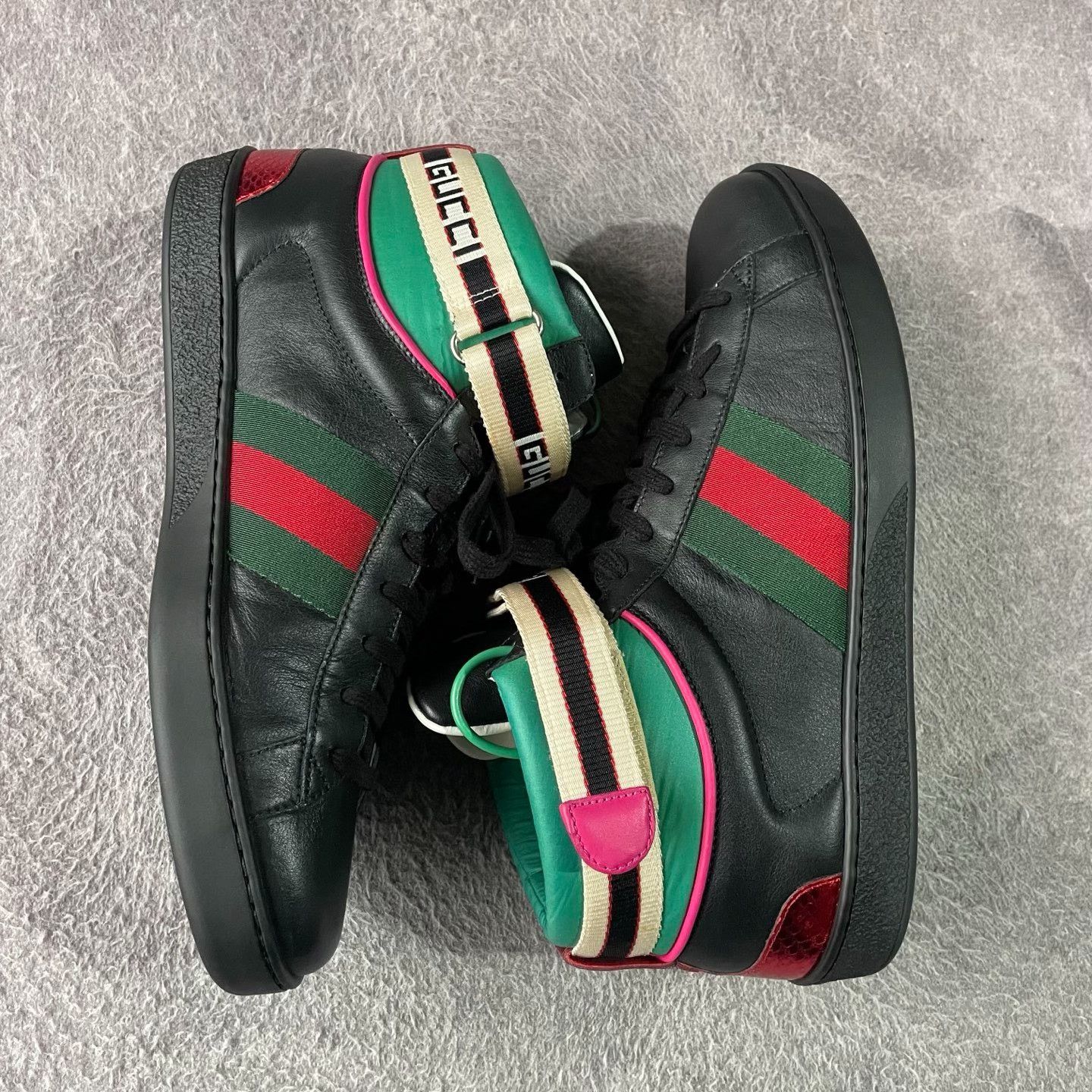 Gucci Gucci Black Hitop Sneakers 42 Men Size US 9 / EU 42 - 9 Thumbnail