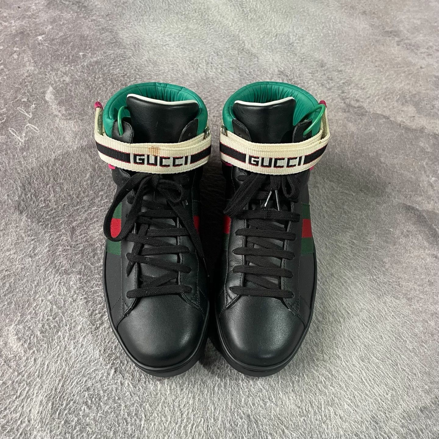 Gucci Gucci Black Hitop Sneakers 42 Men Size US 9 / EU 42 - 2 Thumbnail