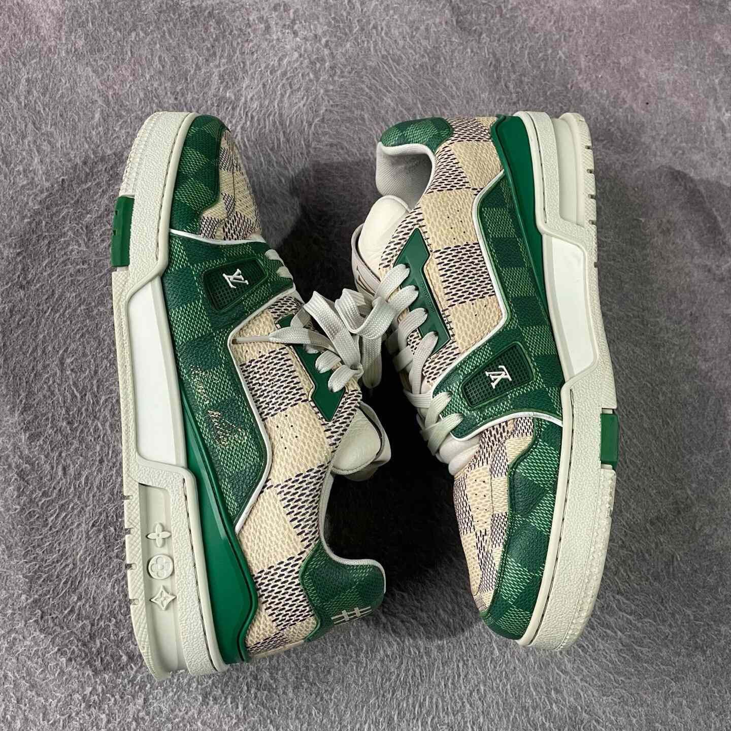 Louis Vuitton Louis Vuitton Training Green Lowtop Sneakers 42 Men Size US 9 / EU 42 - 6 Thumbnail