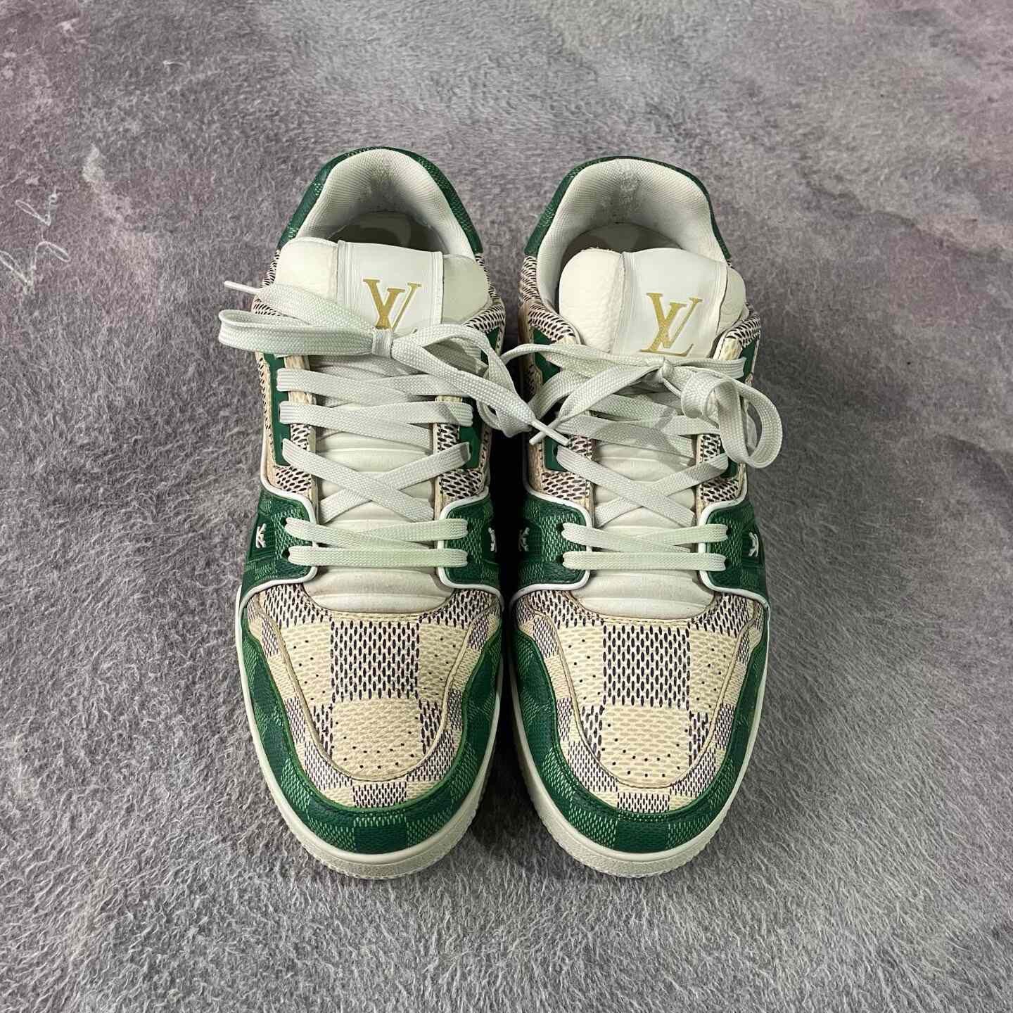 Louis Vuitton Louis Vuitton Training Green Lowtop Sneakers 42 Men Size US 9 / EU 42 - 2 Thumbnail