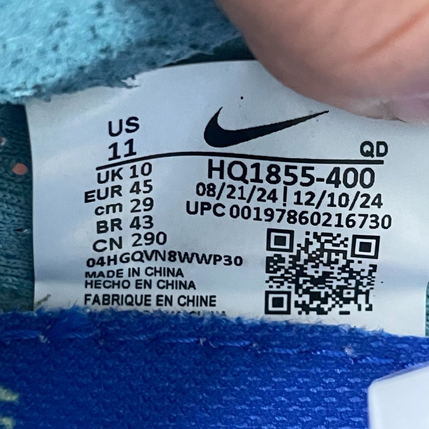Nike Nike ZOOMX Blue Lowtop Sneakers 45 Men Size US 11.5 / EU 44-45 - 6 Thumbnail
