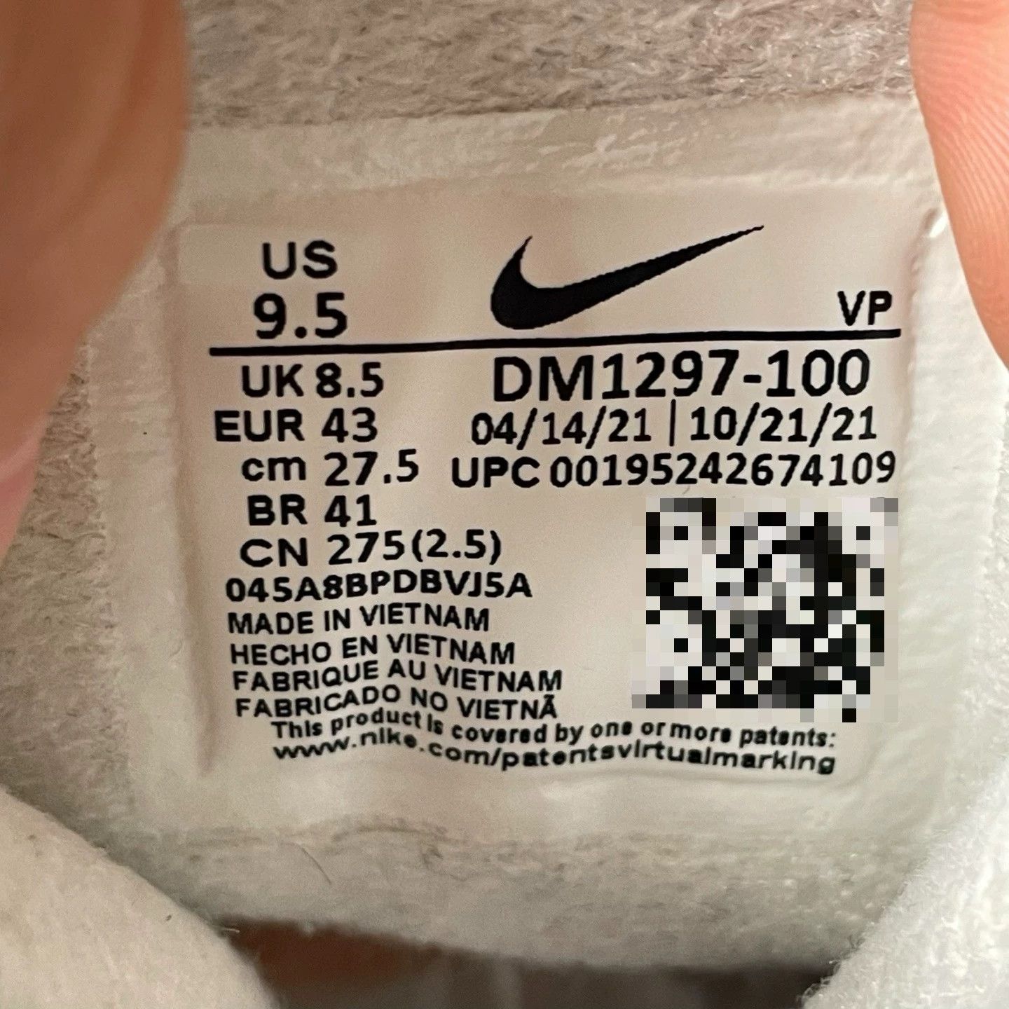 Nike Nike White Lowtop Sneakers 43 Men Size US 10 / EU 43 - 6 Thumbnail