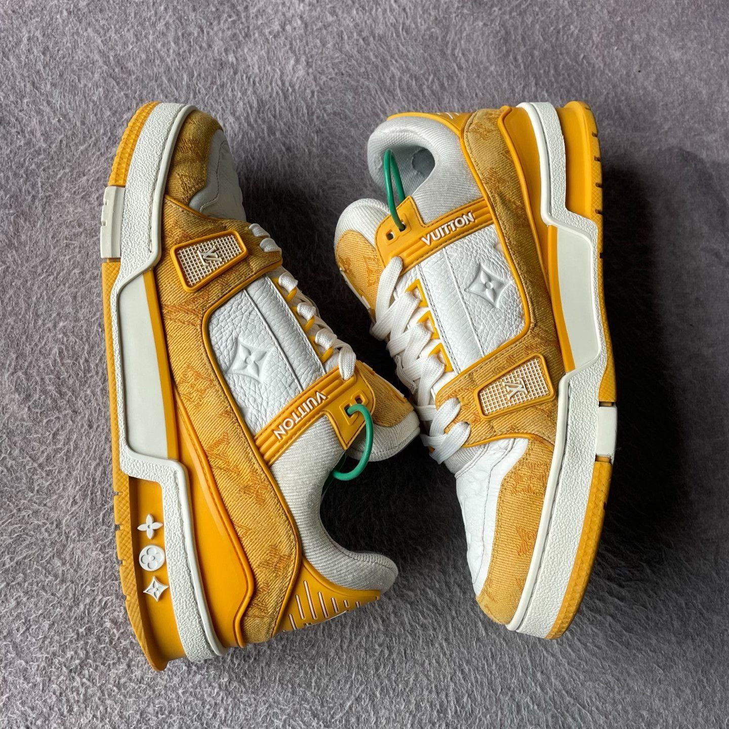 Louis Vuitton Louis Vuitton Training Denim Yellow Lowtop Sneakers 41 Men Size US 8.5 / EU 41-42 - 6 Thumbnail