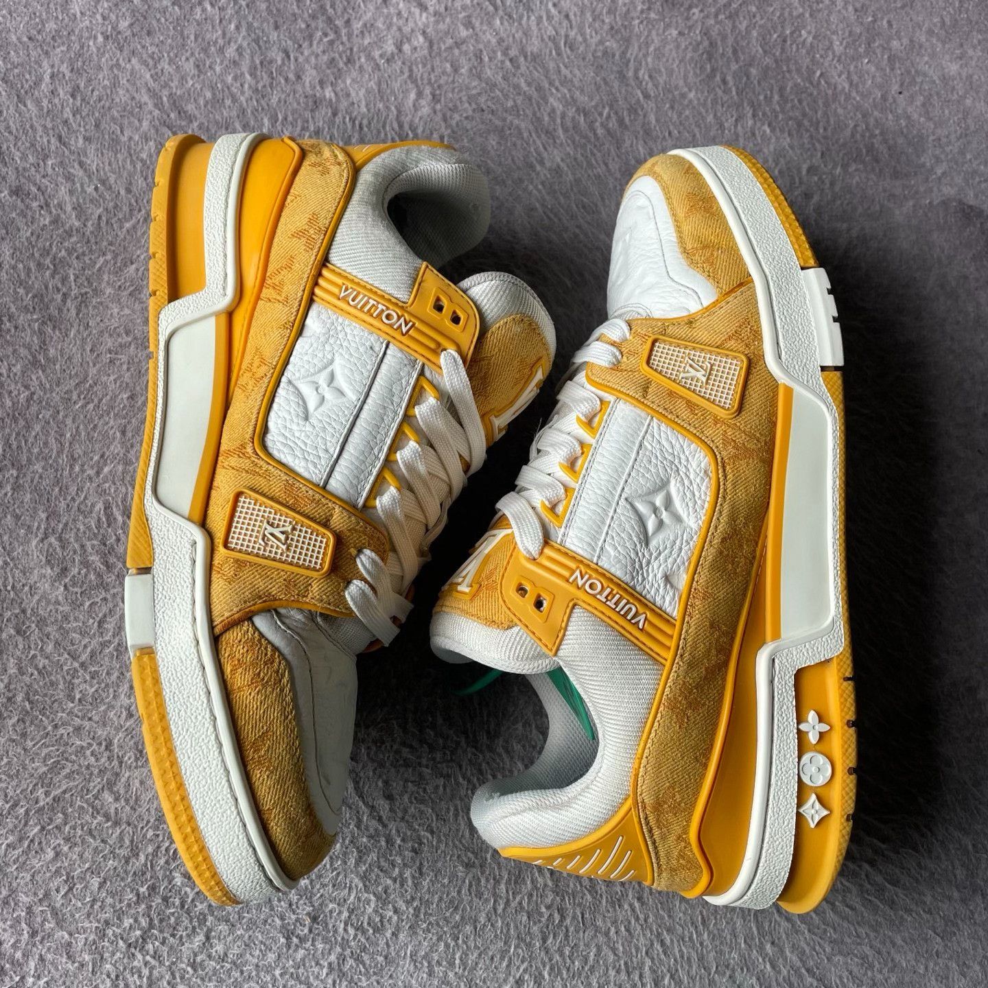 Louis Vuitton Louis Vuitton Training Denim Yellow Lowtop Sneakers 41 Men Size US 8.5 / EU 41-42 - 7 Thumbnail