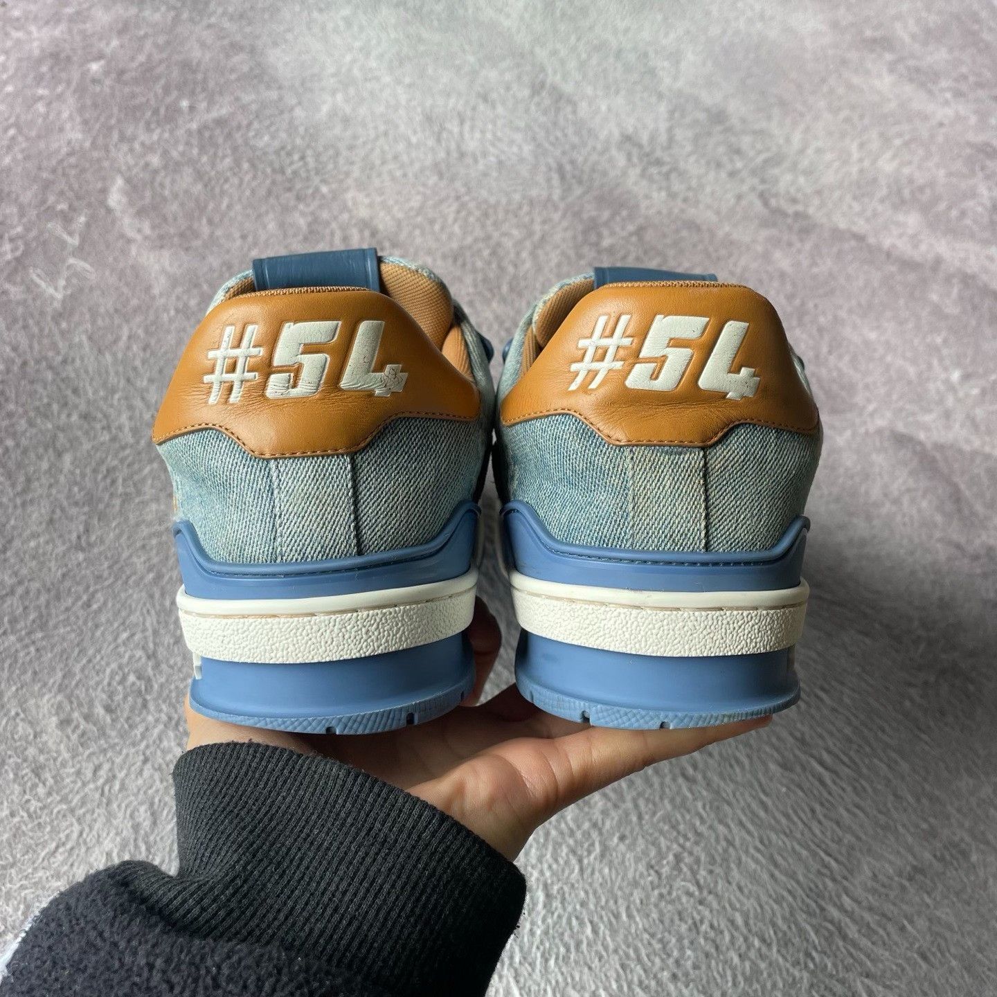 Louis Vuitton Louis Vuitton Training Plaid Blue Lowtop Sneakers 40 Men Size US 7.5 / EU 40-41 - 3 Thumbnail