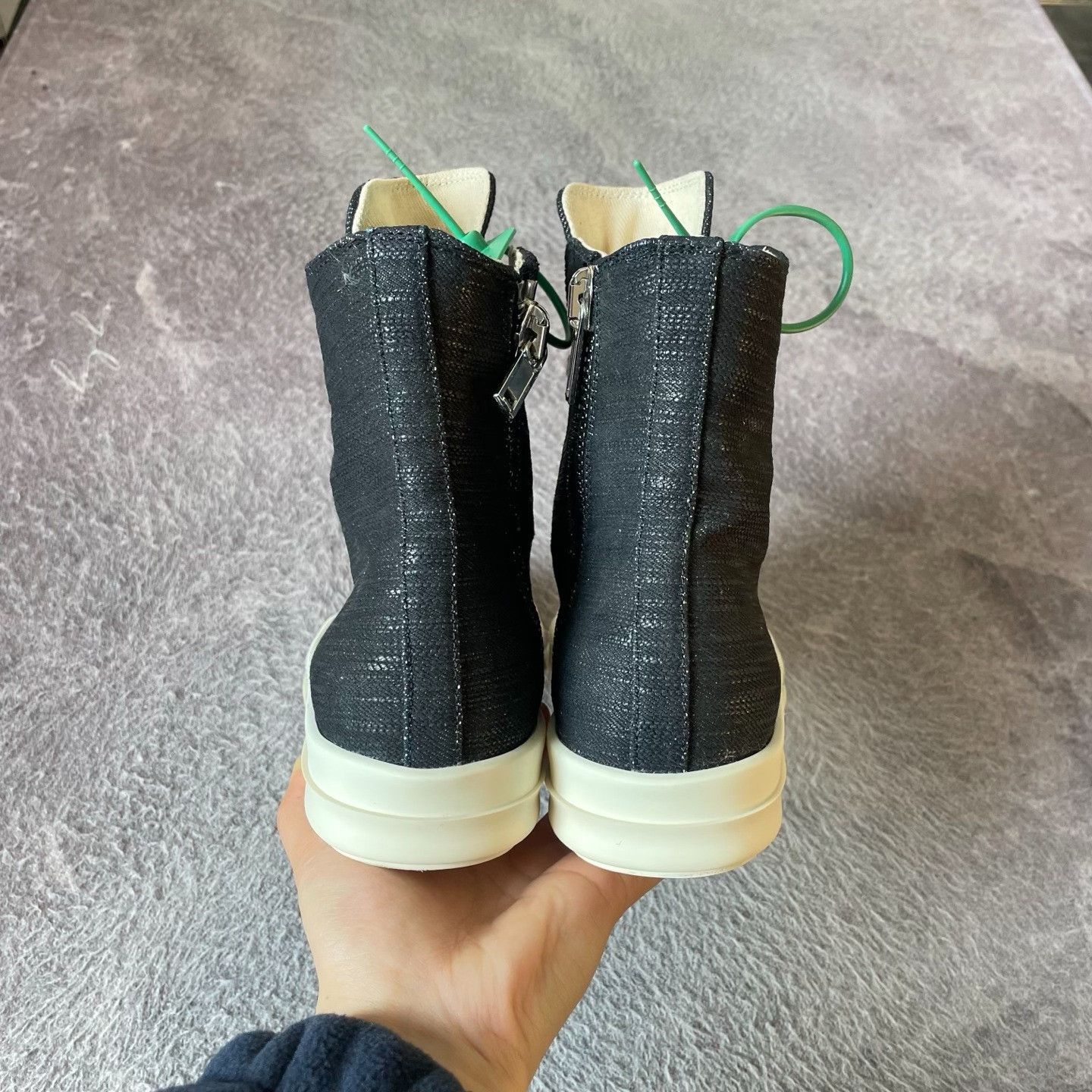 Rick Owens Rick Owens Black Hitop Sneakers 35 Women Size US 5 / IT 35 - 3 Thumbnail