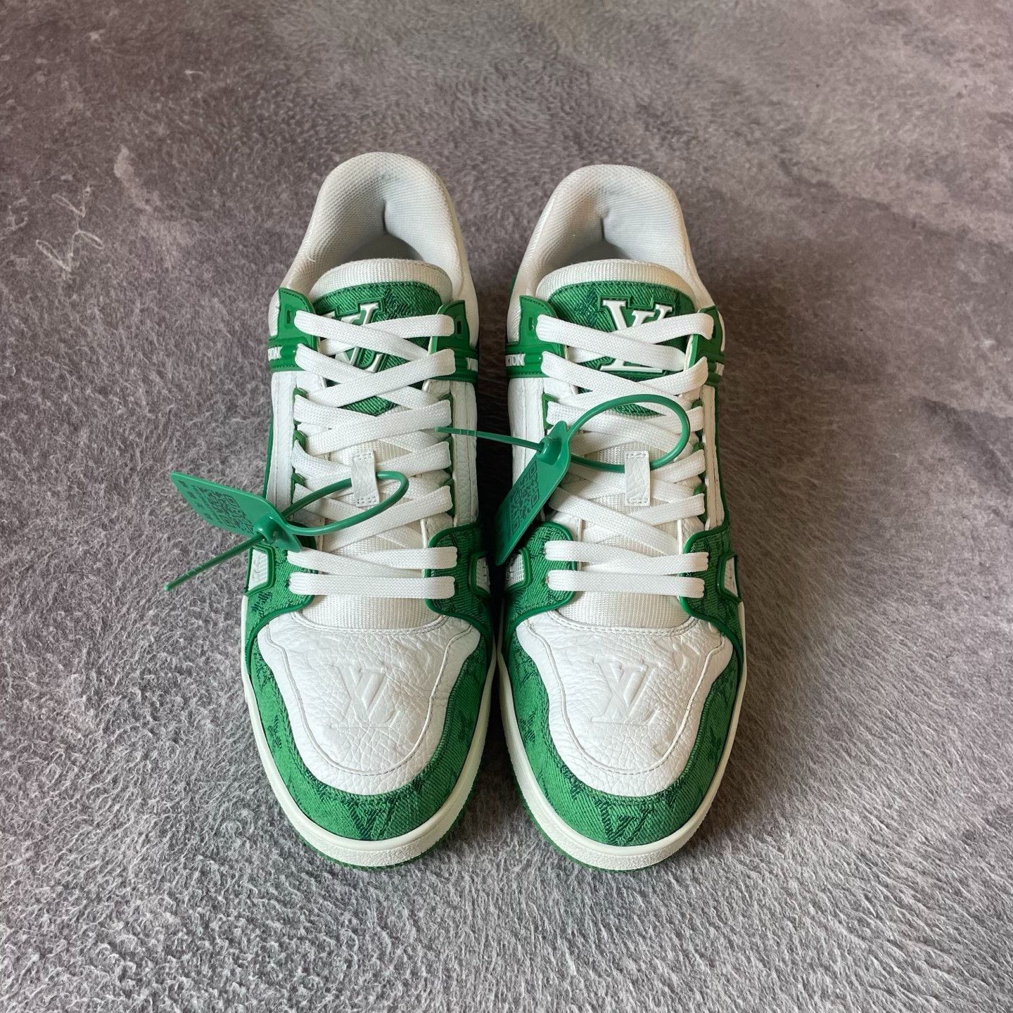 Louis Vuitton Louis Vuitton Training Denim Green Lowtop Sneakers 42 Men Size US 9 / EU 42 - 2 Thumbnail