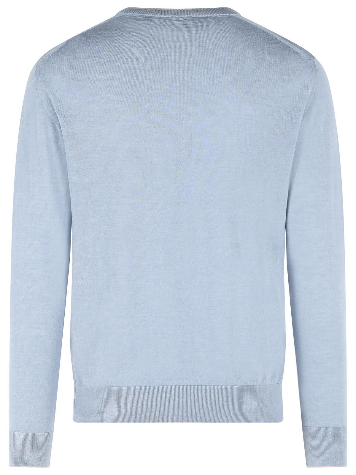 Eleventy ELEVENTY Light Blue Wool And Silk Yarn Sweater Size US XXL / EU 58 / 5 - 3 Thumbnail