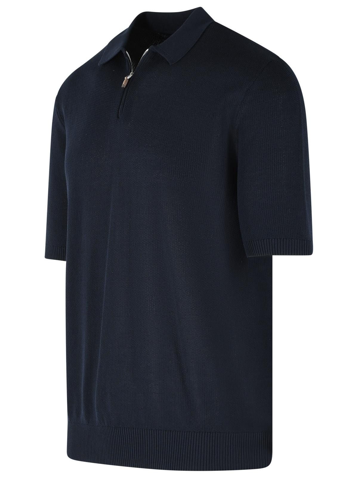 Eleventy ELEVENTY Polo Shirt In Blue Cotton Size US L / EU 52-54 / 3 - 2 Thumbnail