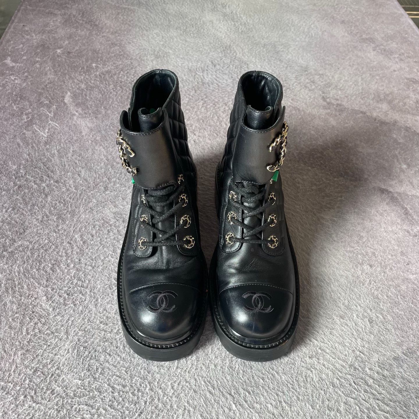 Chanel Chanel Black Boots 37 Women Size US 6.5 / IT 36.5 - 2 Thumbnail