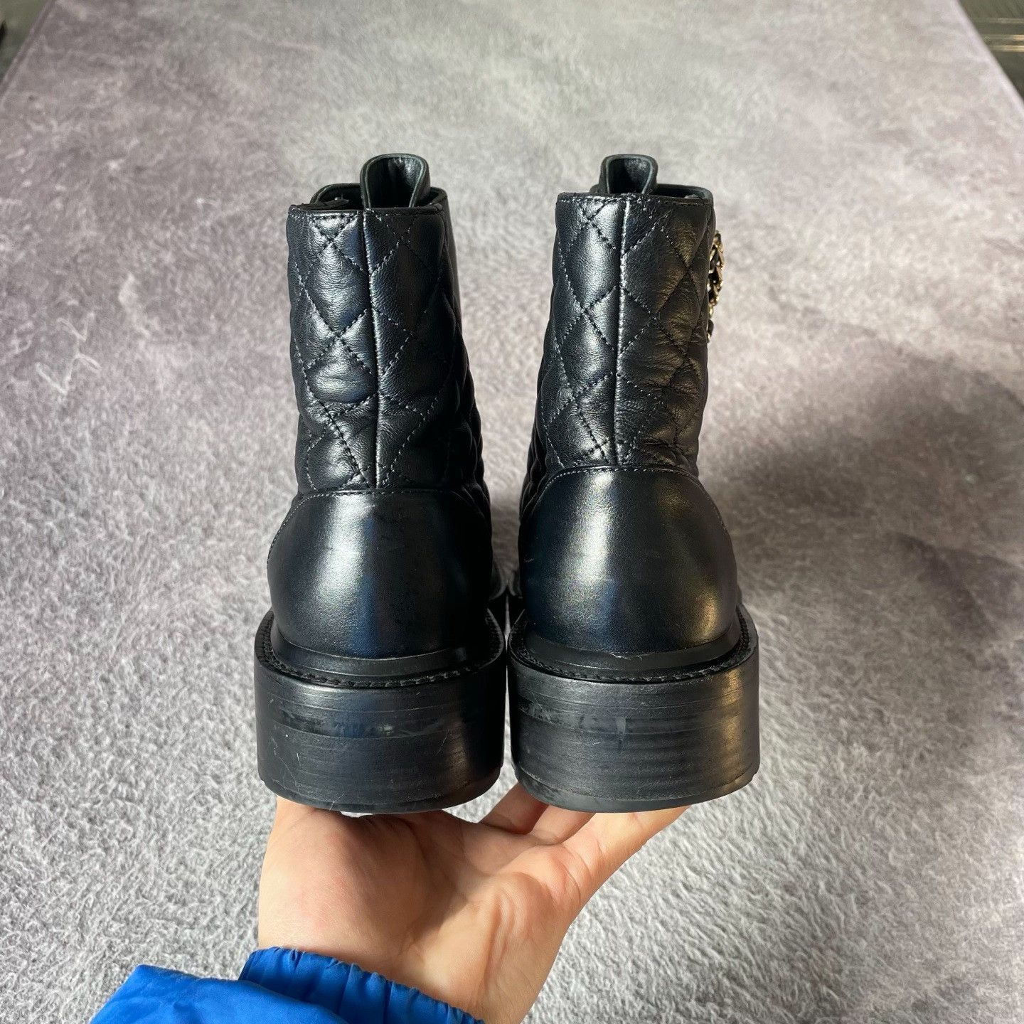 Chanel Chanel Black Boots 37 Women Size US 6.5 / IT 36.5 - 3 Thumbnail