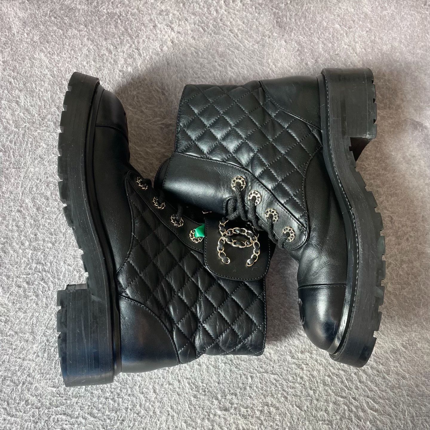 Chanel Chanel Black Boots 37 Women Size US 6.5 / IT 36.5 - 7 Thumbnail