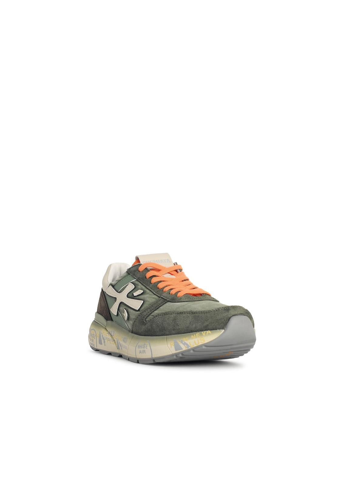 Premiata PREMIATA 'Mick' Green Leather Blend Sneakers Size US 8 / EU 41 - 2 Thumbnail