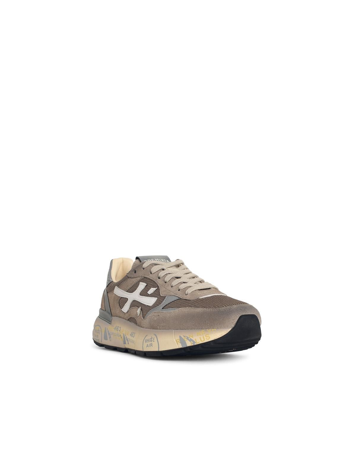 Premiata PREMIATA 'Mick' Brown Leather Blend Sneakers Size US 7 / EU 40 - 2 Thumbnail