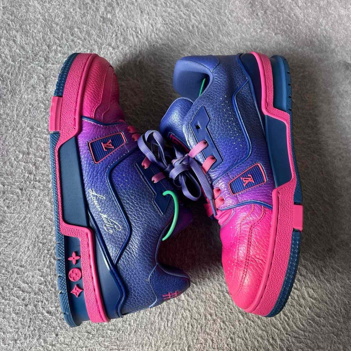 Louis Vuitton Louis Vuitton Training Purple Lowtop Sneakers 38 Women Size US 7.5 / IT 37.5 - 7 Thumbnail
