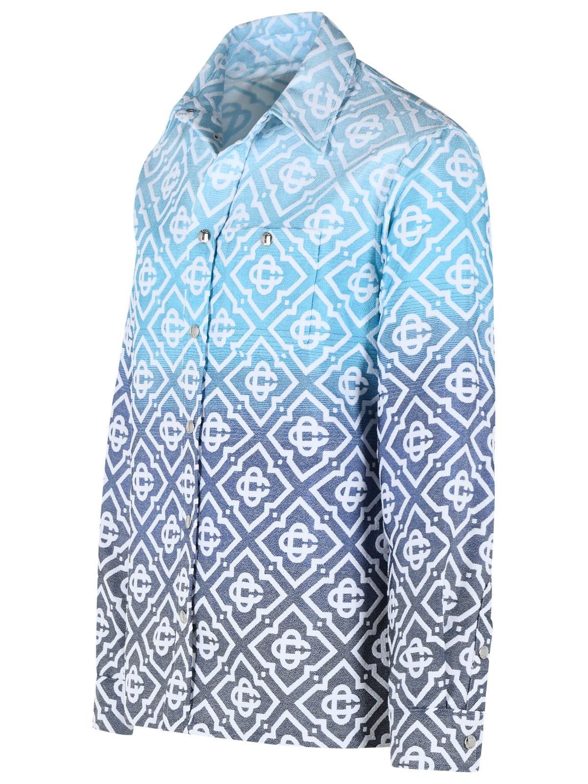 Casablanca CASABLANCA Light Blue Cotton Blend Jacket Size US S / EU 44-46 / 1 - 2 Thumbnail