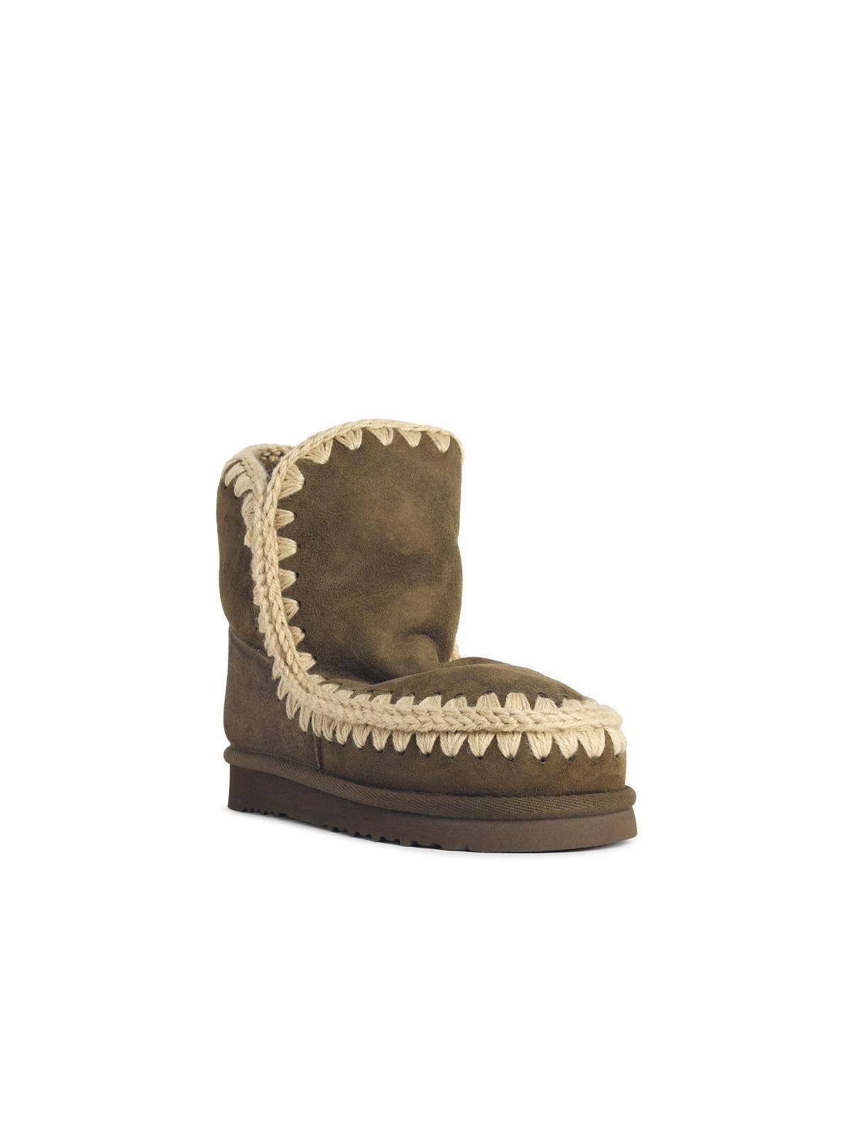 Mou MOU 'Eskimo 18' 'Moo' Green Suede Ankle Boots Size US 8 / IT 38 - 2 Thumbnail