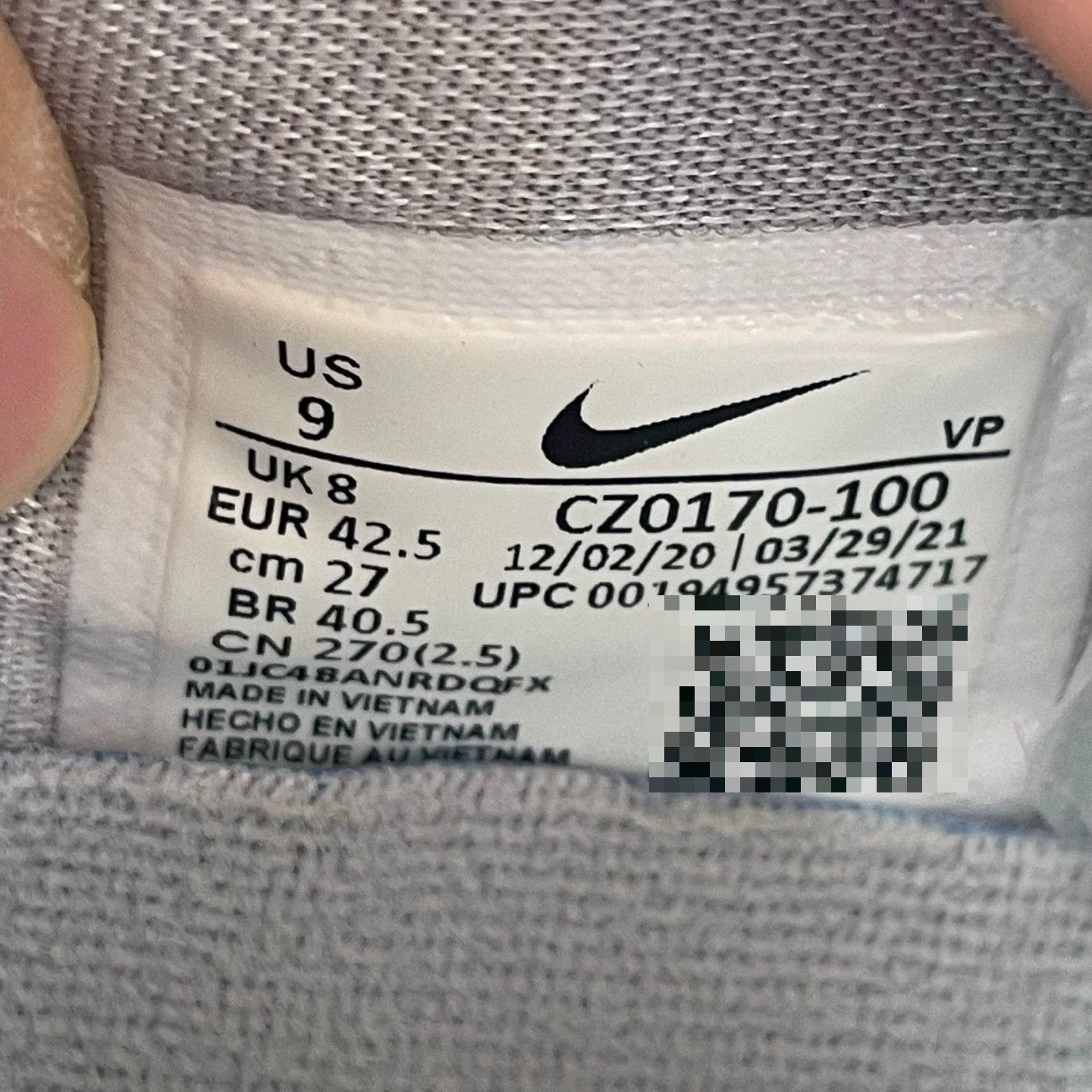 Nike Nike White Lowtop Sneakers 42.5 Men Size US 9.5 / EU 42-43 - 6 Thumbnail