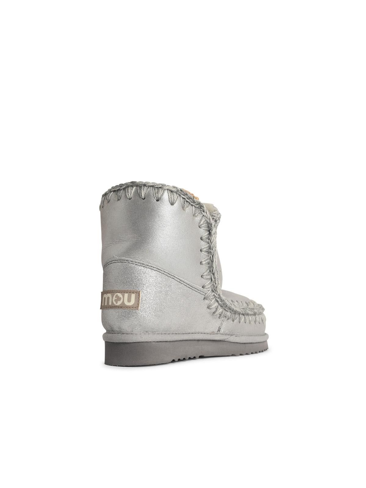 Mou MOU 'Eskimo 18 Special Leather' Silver Suede Ankle Boots Size US 9 / IT 39 - 3 Thumbnail