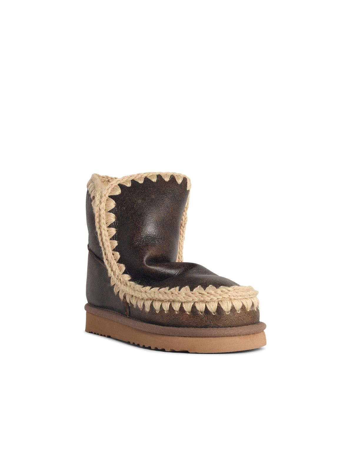 Mou MOU 'Eskimo 18' Brown Leather Ankle Boots Size US 6 / IT 36 - 2 Thumbnail