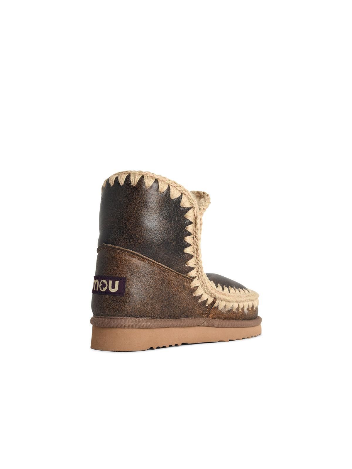 Mou MOU 'Eskimo 18' Brown Leather Ankle Boots Size US 6 / IT 36 - 3 Thumbnail