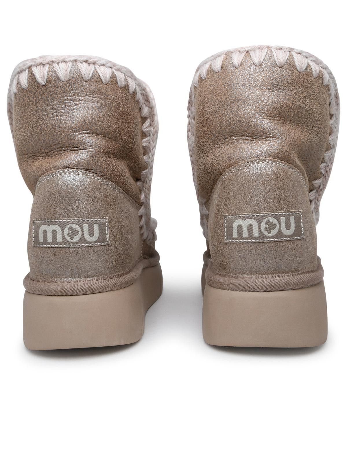 Mou MOU Eskimo Beige Sheepskin Ankle Boots Size US 8 / IT 38 - 4 Thumbnail