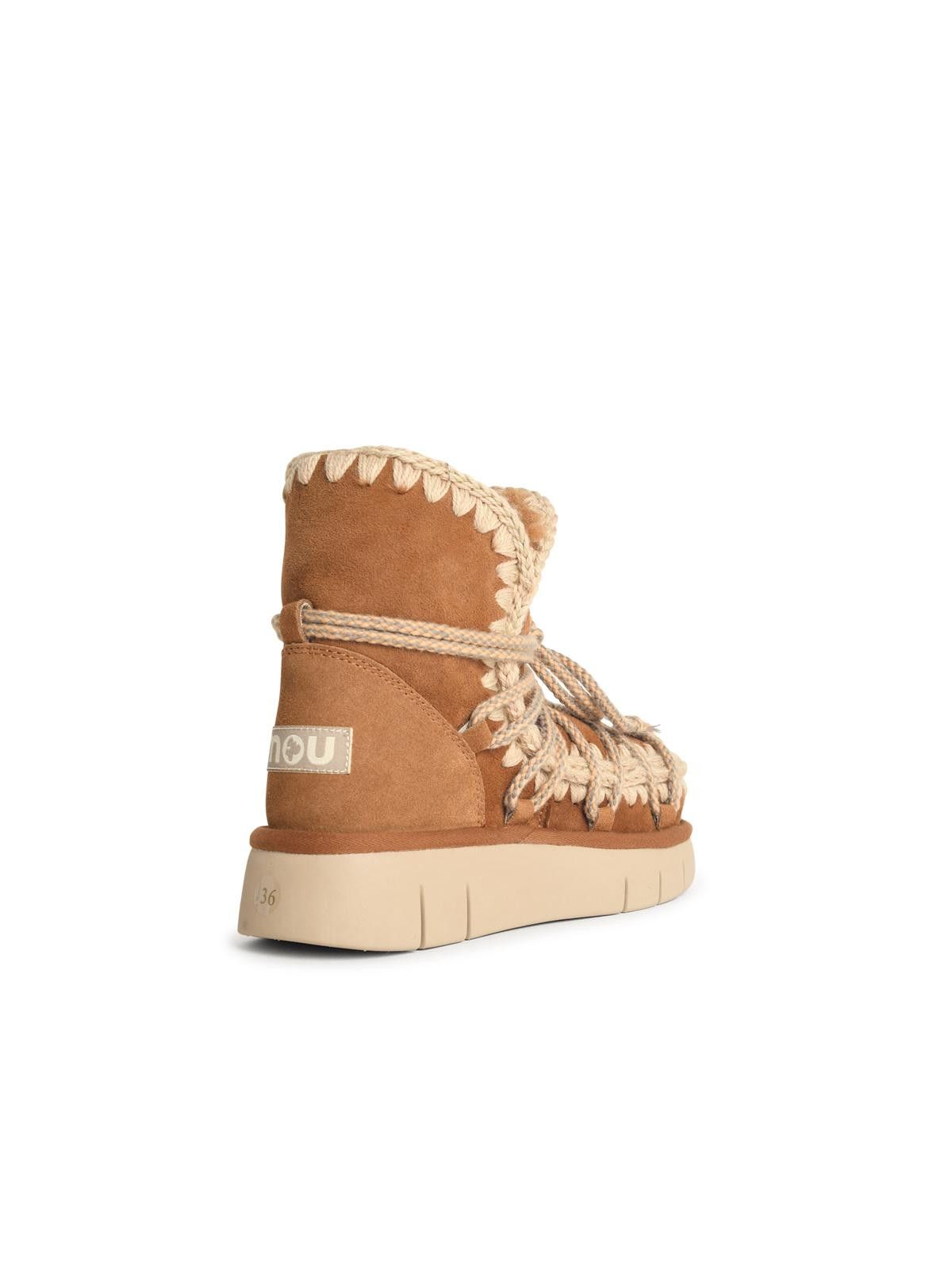 Mou MOU 'Bounce' Suede Cognac Ankle Boots Size US 6 / IT 36 - 3 Thumbnail