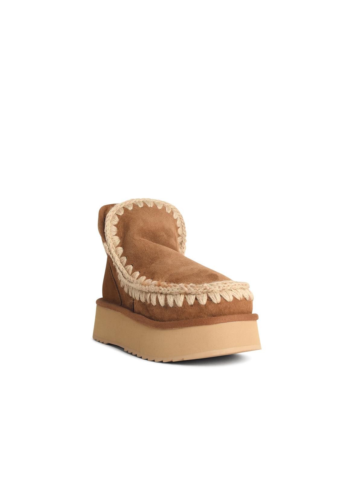 Mou MOU 'Eskimo' Suede Cognac Ankle Boots Size US 9 / IT 39 - 2 Thumbnail
