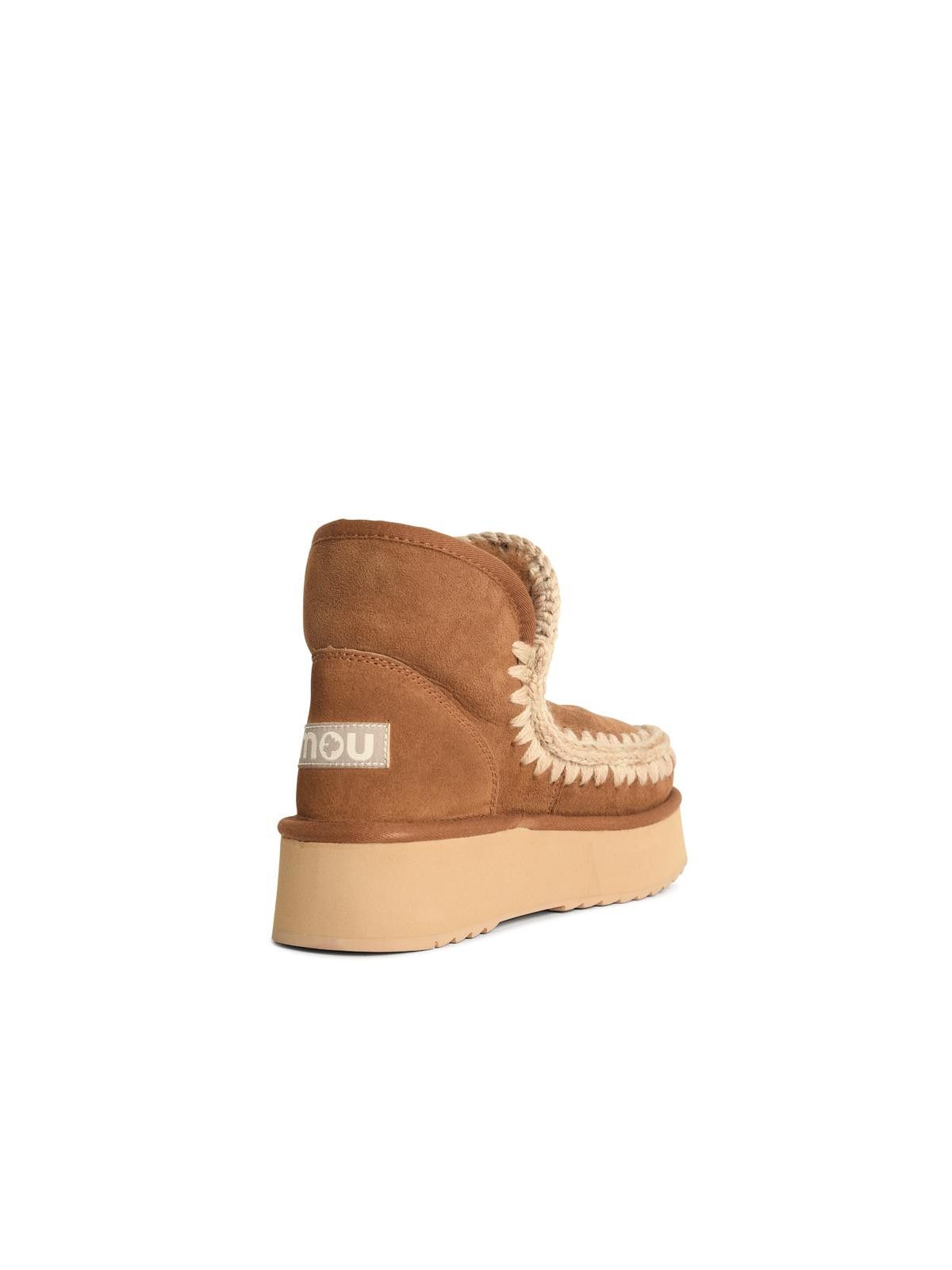 Mou MOU 'Eskimo' Suede Cognac Ankle Boots Size US 10 / IT 40 - 3 Thumbnail