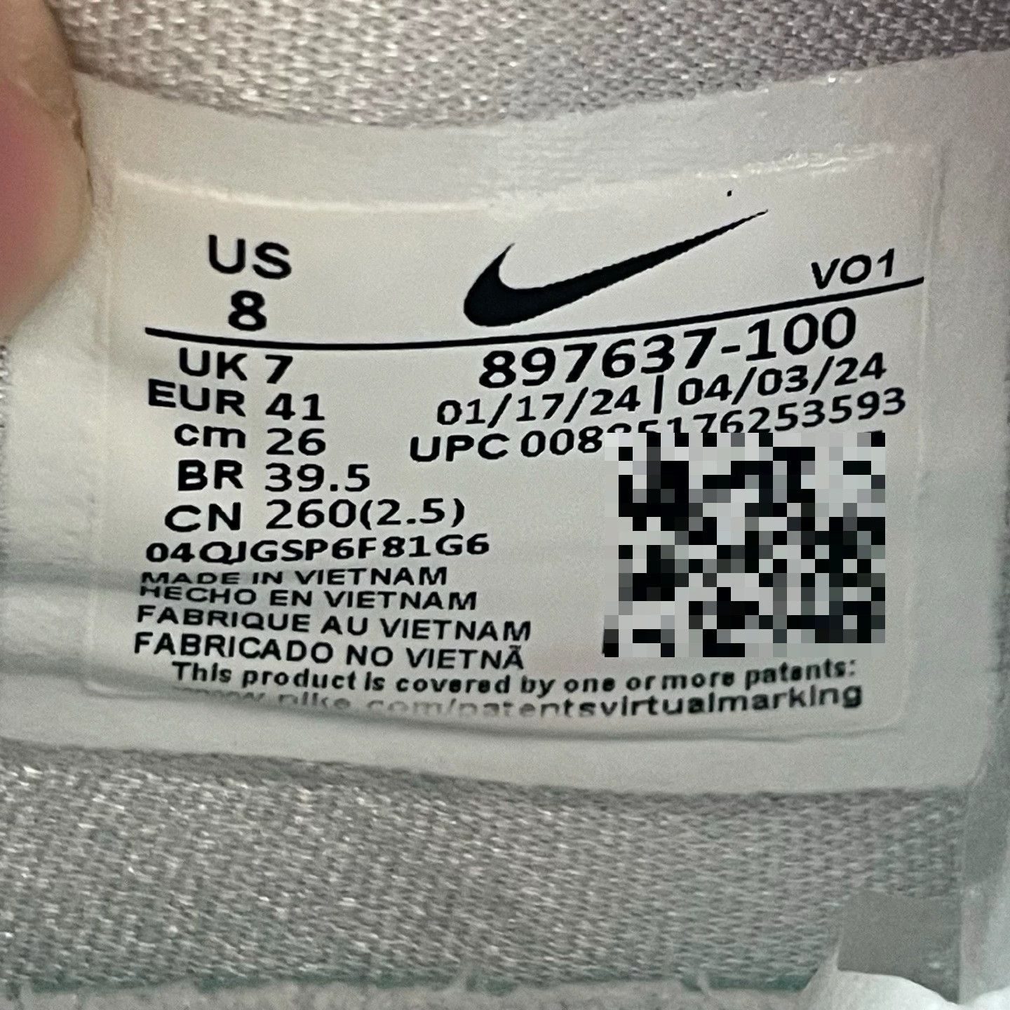 Nike Nike White Lowtop Sneakers 41 Men Size US 8.5 / EU 41-42 - 6 Thumbnail