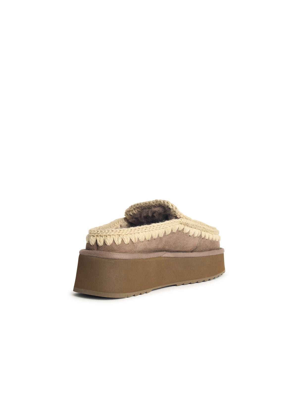 Mou MOU 'Clog Eskimo' Mole Suede Slippers Size US 10 / IT 40 - 3 Thumbnail