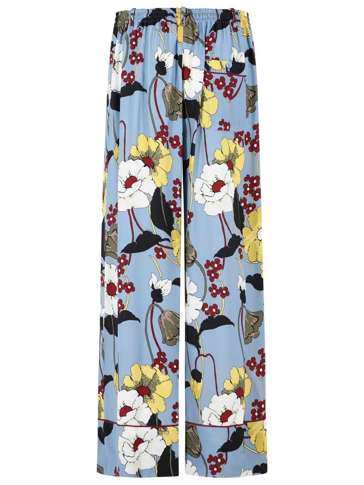 Marni MARNI Light Blue Viscose Trousers Size 28" / US 6 / IT 42 - 3 Thumbnail