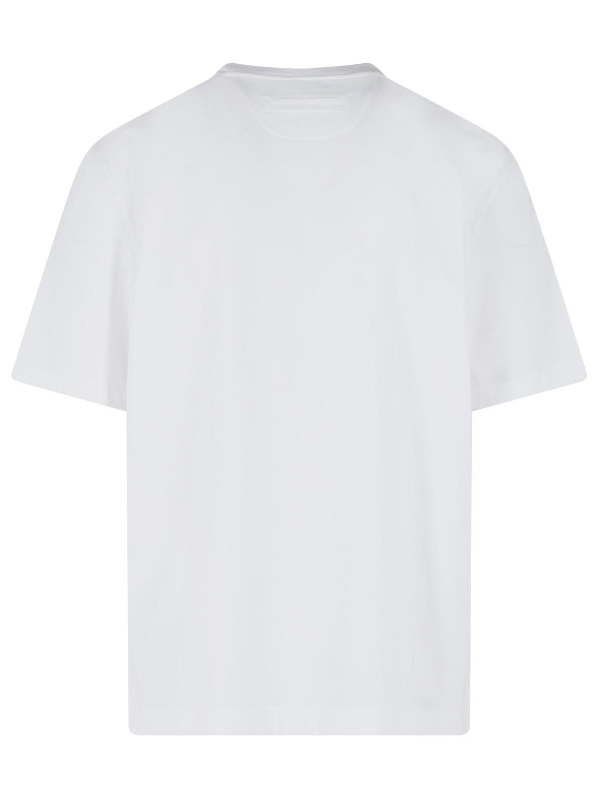 Ermenegildo Zegna ZEGNA White Cotton T-Shirt Size US M / EU 48-50 / 2 - 3 Thumbnail