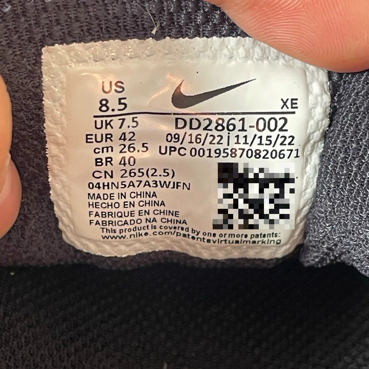 Nike Nike Black Lowtop Sneakers 42 Men Size US 9 / EU 42 - 6 Thumbnail