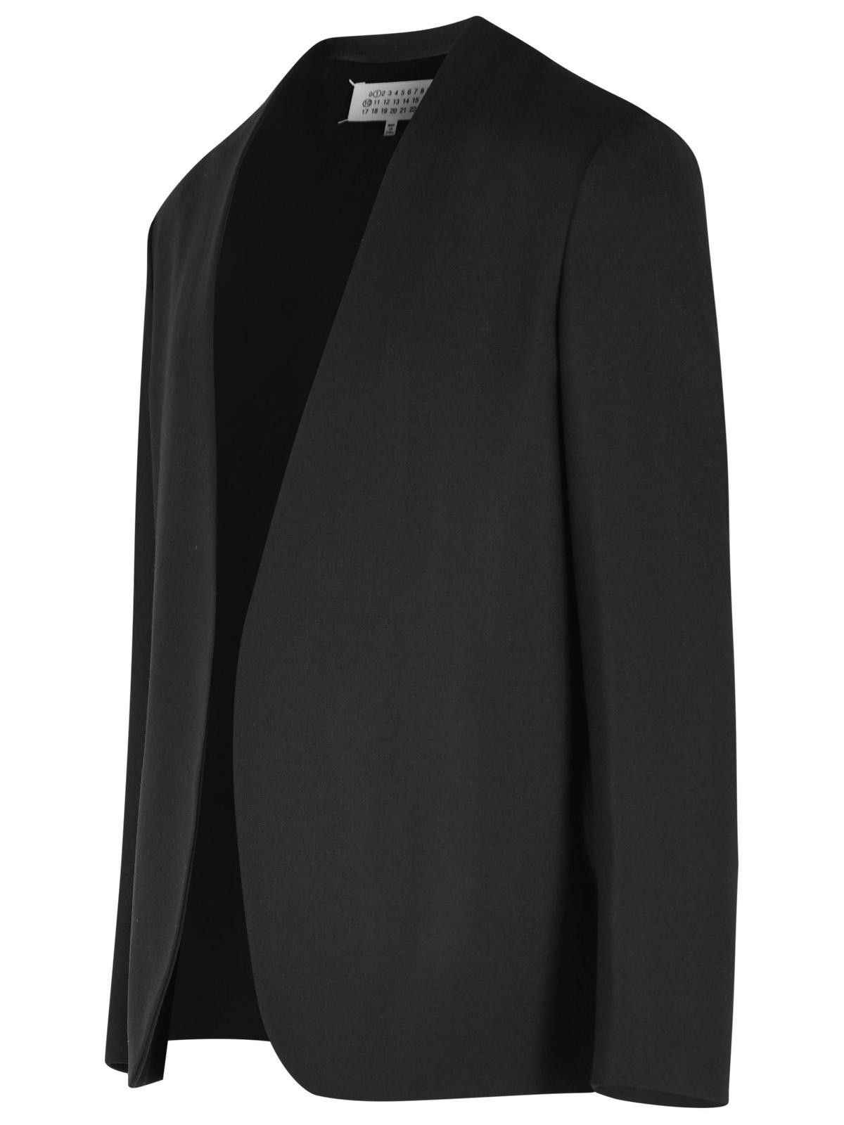 Maison Margiela MAISON MARGIELA Black Virgin Wool Blazer Size US M / EU 48-50 / 2 - 2 Thumbnail
