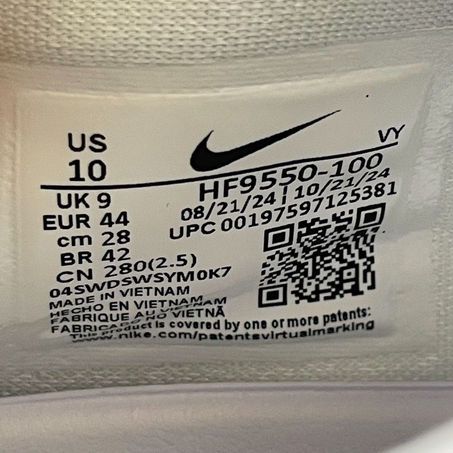 Nike Nike White Lowtop Sneakers 44 Men Size US 10.5 / EU 43-44 - 7 Thumbnail