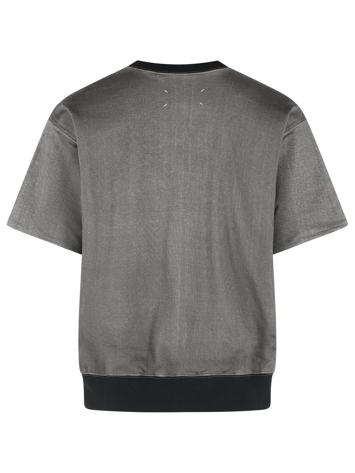 Maison Margiela MAISON MARGIELA Viscose And Grey Cotton T-Shirt Size US S / EU 44-46 / 1 - 3 Thumbnail