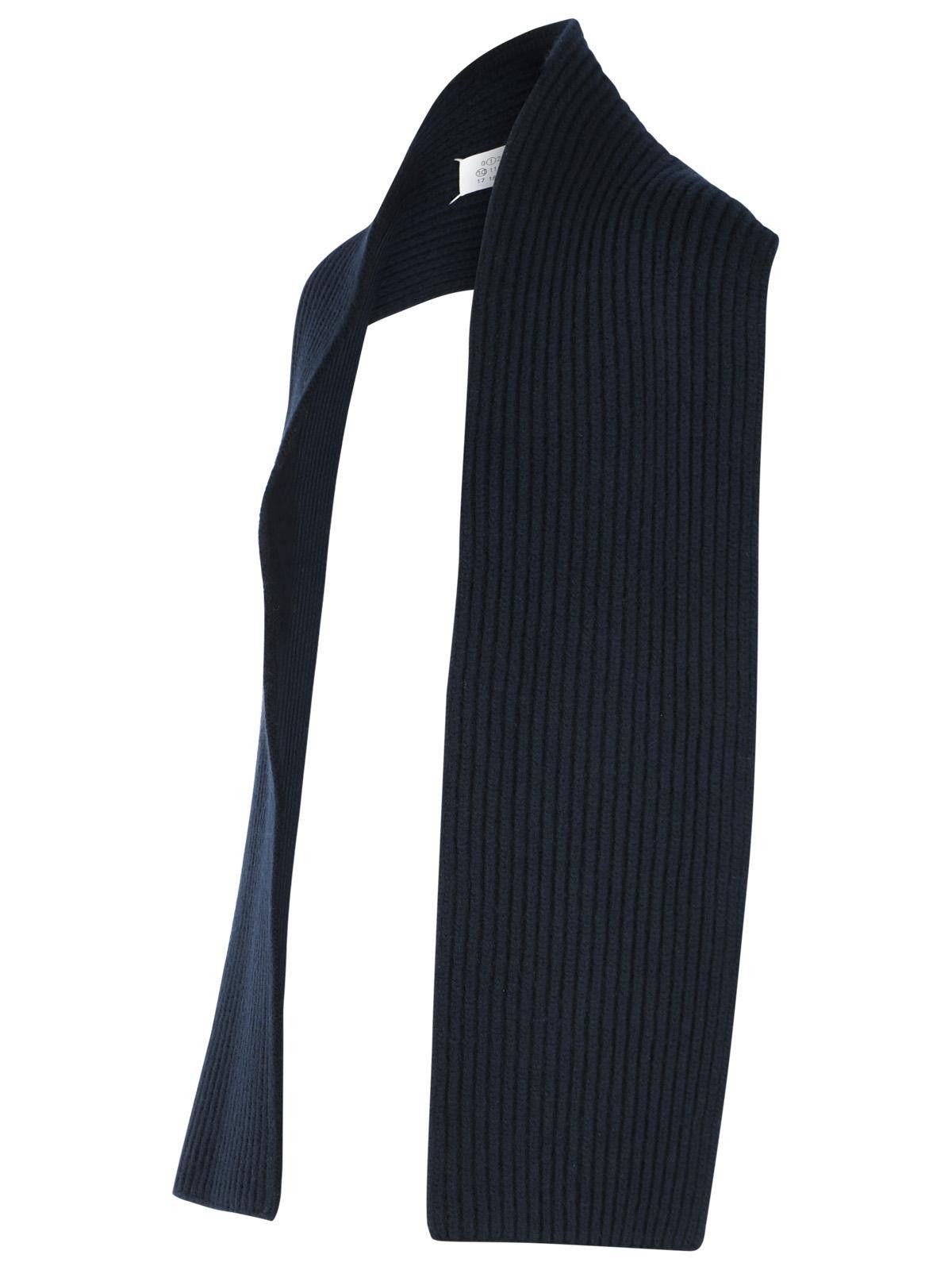Maison Margiela MAISON MARGIELA Blue Virgin Wool Scarf Size ONE SIZE - 2 Thumbnail