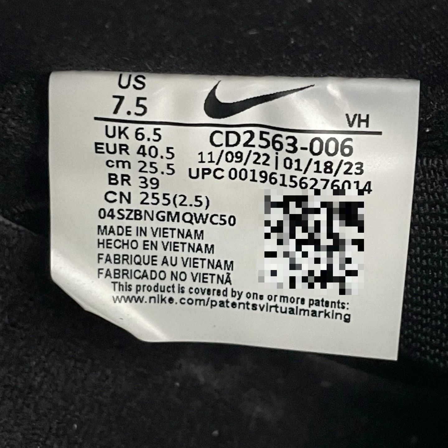 Nike Nike Black Lowtop Sneakers 40 Men Size US 7.5 / EU 40-41 - 5 Thumbnail