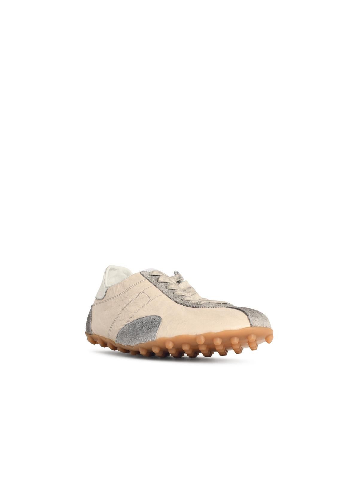 Maison Margiela MAISON MARGIELA 'Sprinters' Ivory Fabric Sneakers Size US 7 / EU 40 - 2 Thumbnail