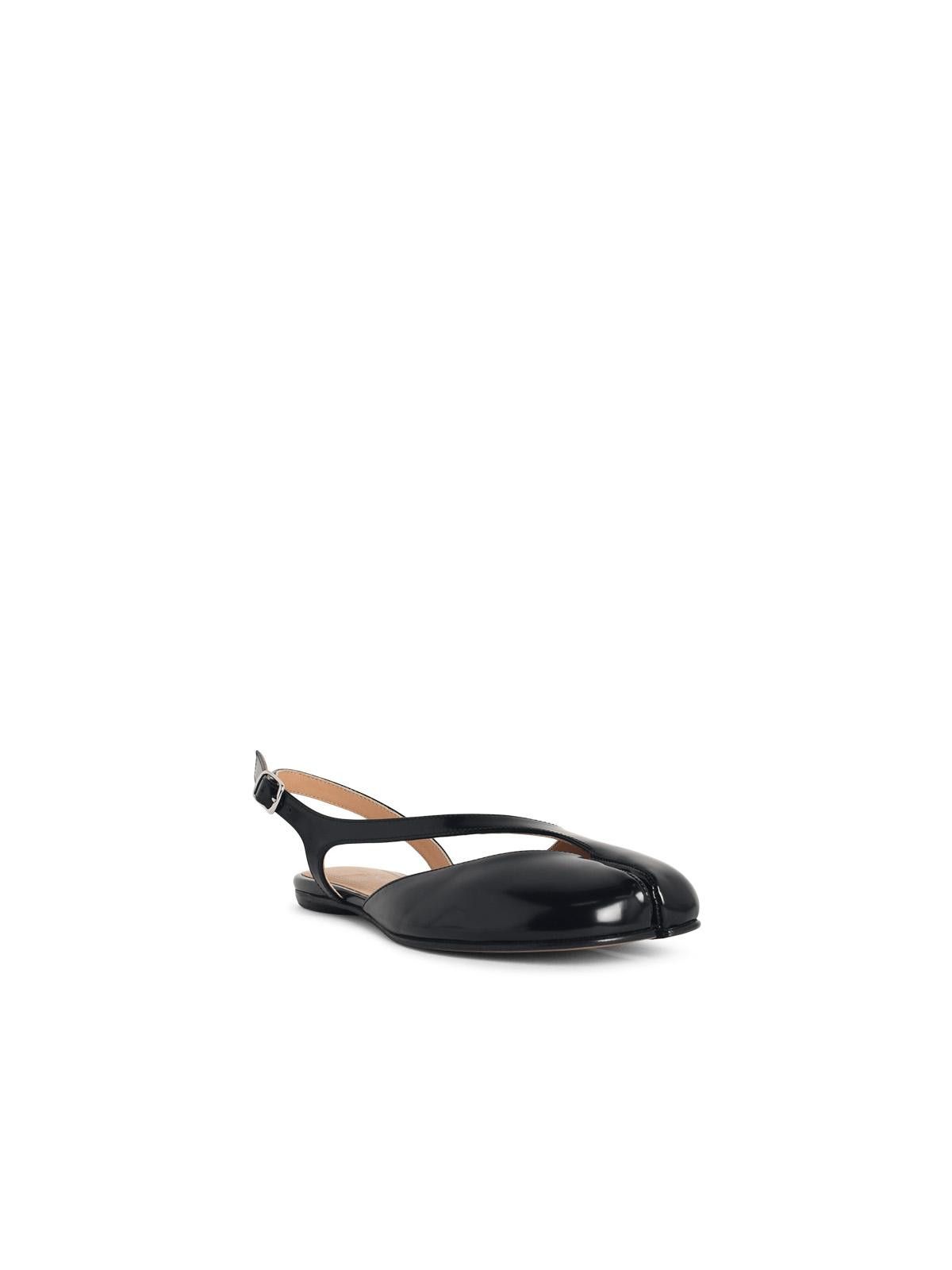 Maison Margiela MAISON MARGIELA 'Tabi' Black Leather Slingbacks Size US 9 / IT 39 - 2 Thumbnail
