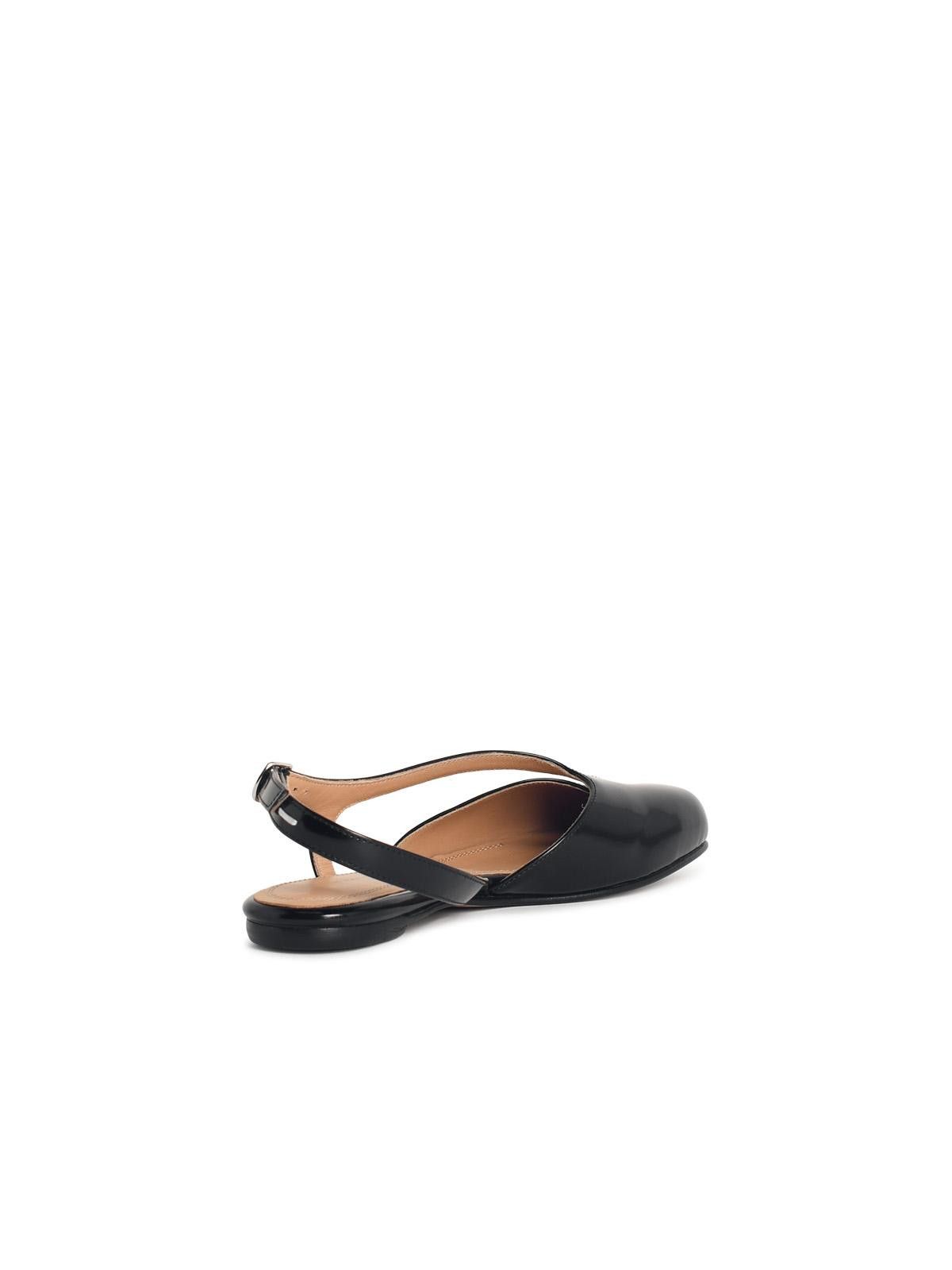 Maison Margiela MAISON MARGIELA 'Tabi' Black Leather Slingbacks Size US 10 / IT 40 - 3 Thumbnail