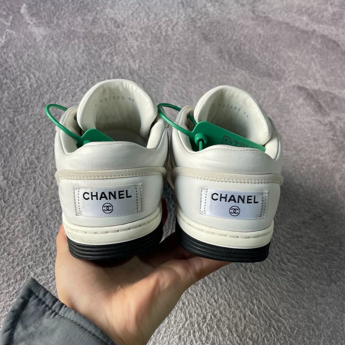 Chanel Chanel White Lowtop Sneakers 36 Women Size US 6 / IT 36 - 3 Thumbnail