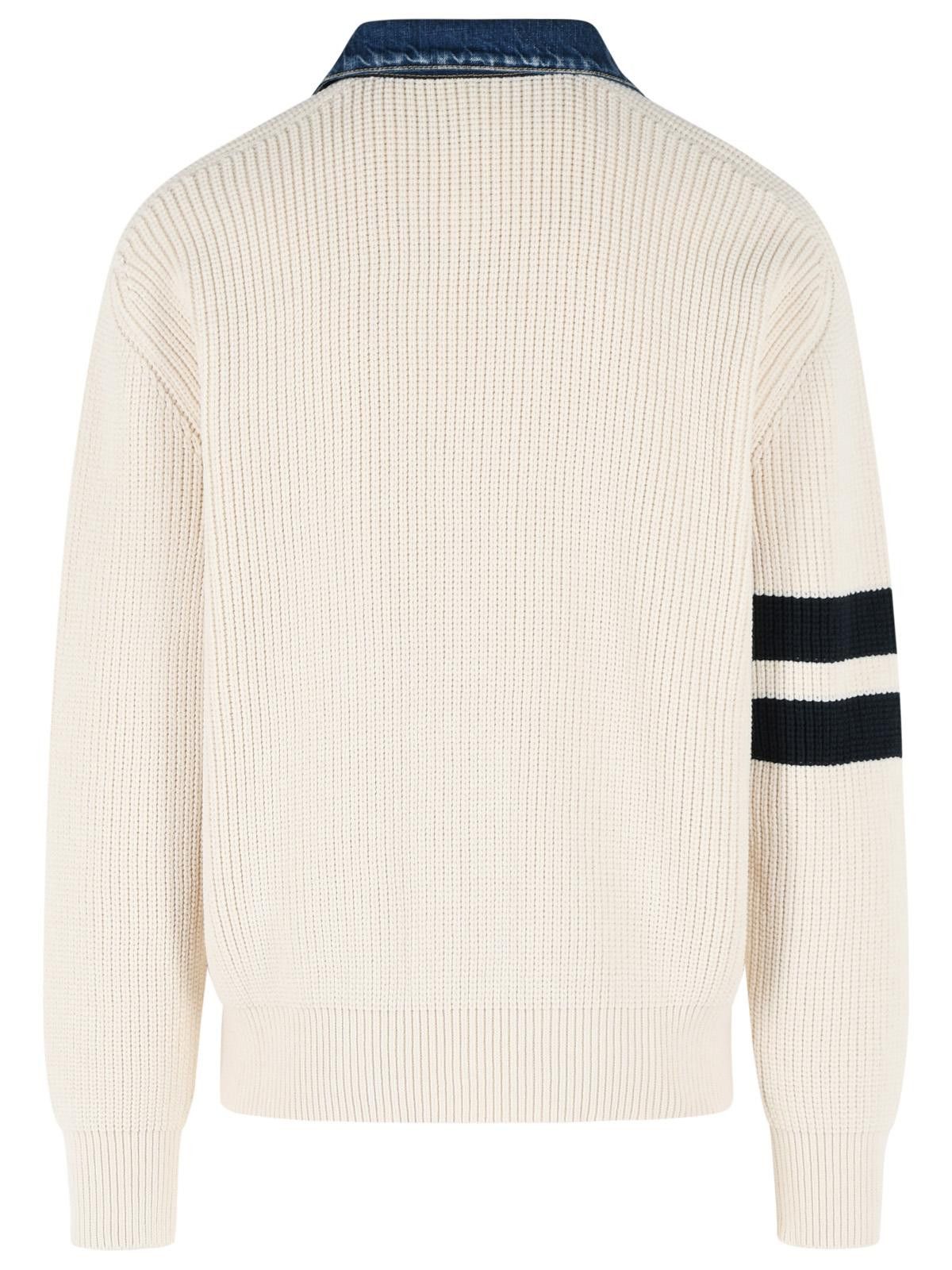 Dsquared2 DSQUARED2 Light Beige Cotton Blend Sweater Size US L / EU 52-54 / 3 - 3 Thumbnail