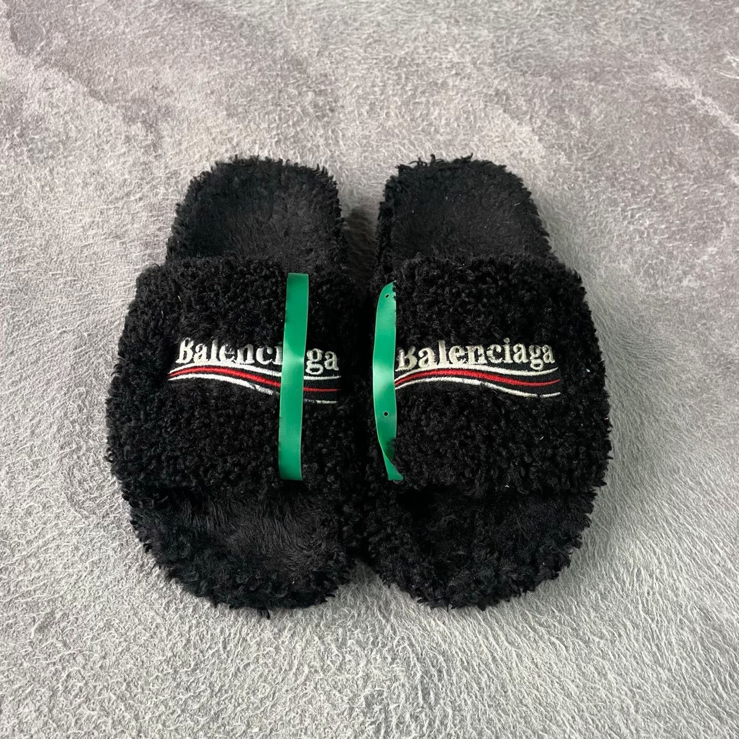 Balenciaga Balenciaga Fur Black Sandals 40 Men Size US 7.5 / EU 40-41 - 2 Thumbnail