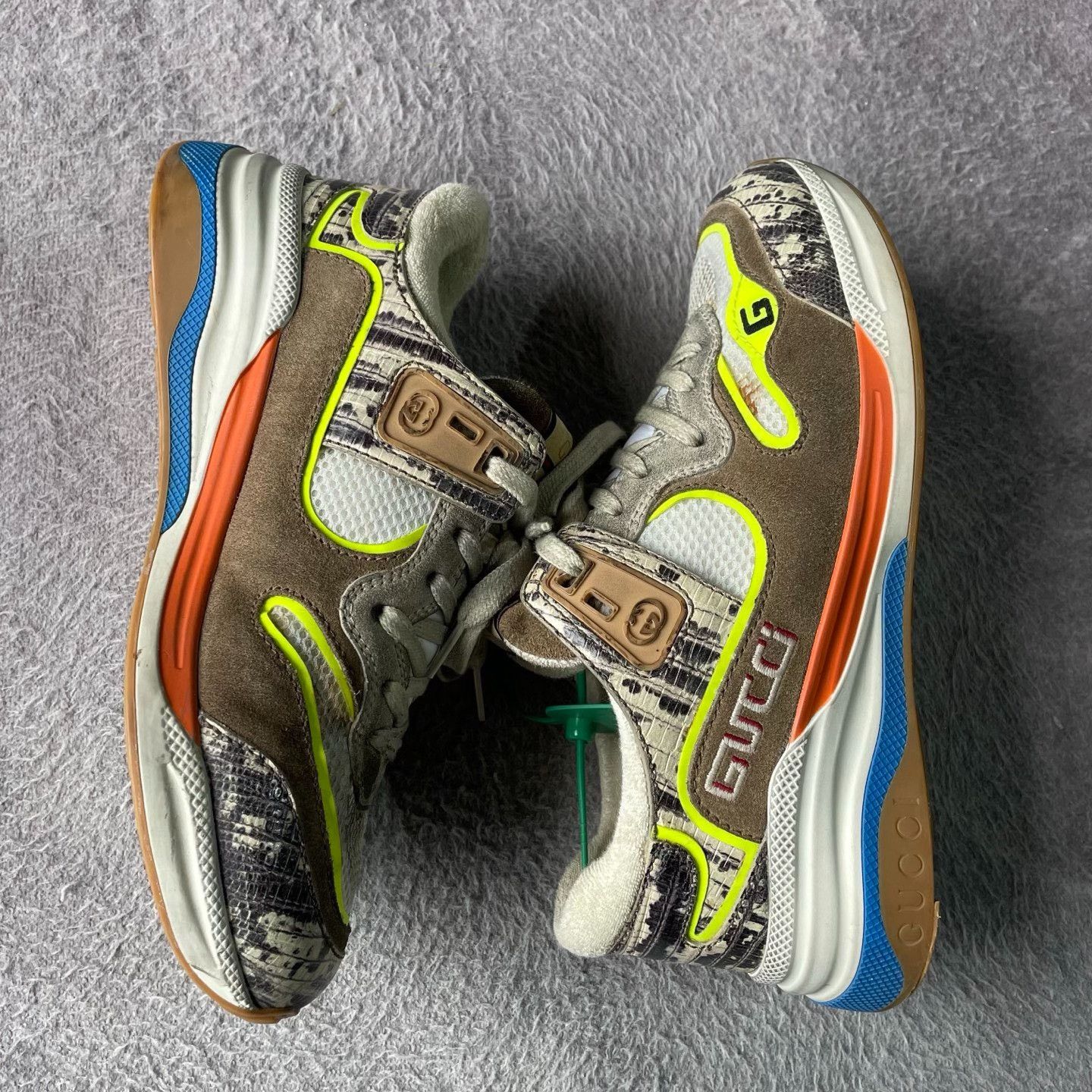 Gucci Gucci Gray Lowtop Sneakers 37 Women Size US 6.5 / IT 36.5 - 7 Thumbnail