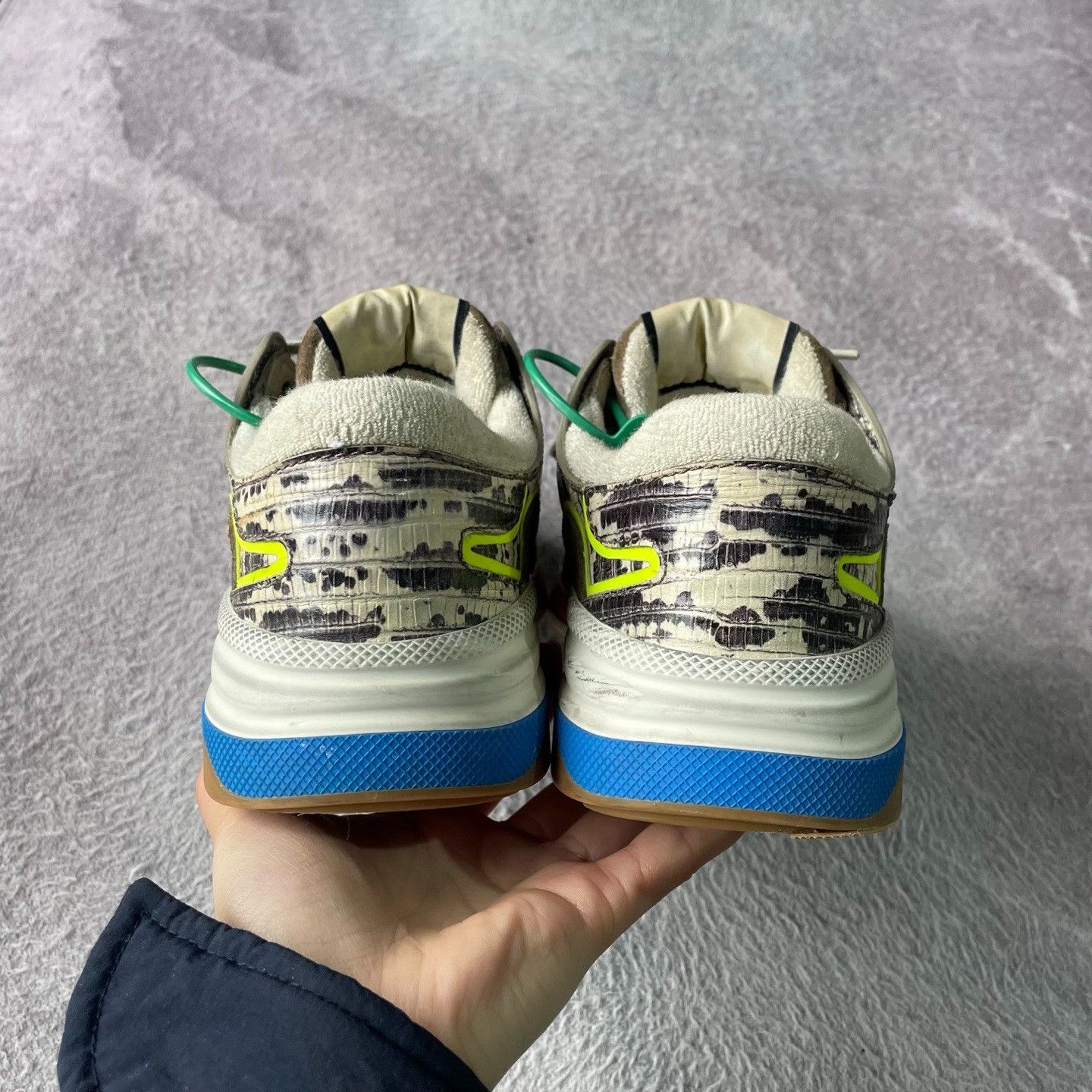 Gucci Gucci Gray Lowtop Sneakers 37 Women Size US 6.5 / IT 36.5 - 3 Thumbnail