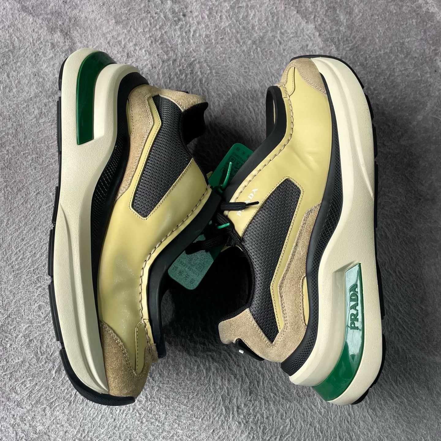 Prada Prada Reflective Yellow Lowtop Sneakers M Men Size US 10 / EU 43 - 8 Thumbnail